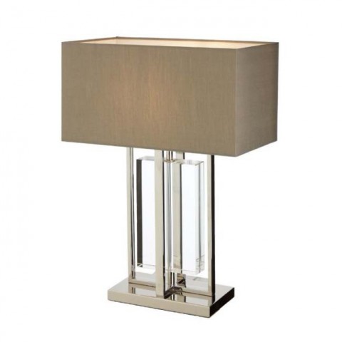 RV Astley - Sarre Nickel and Crystal asztali lámpa