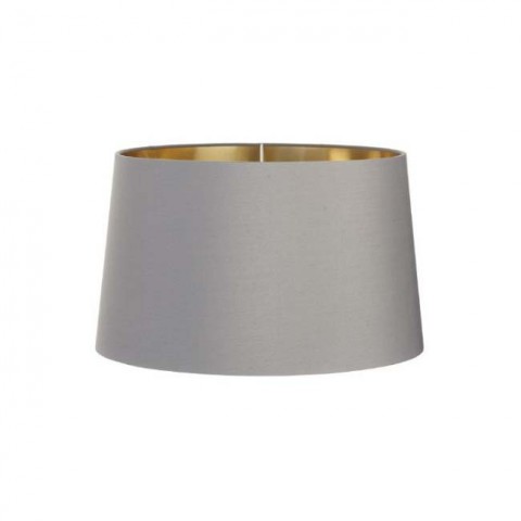 RV Astley - Grey Shade With Gold Lining 34cm lámpabúra